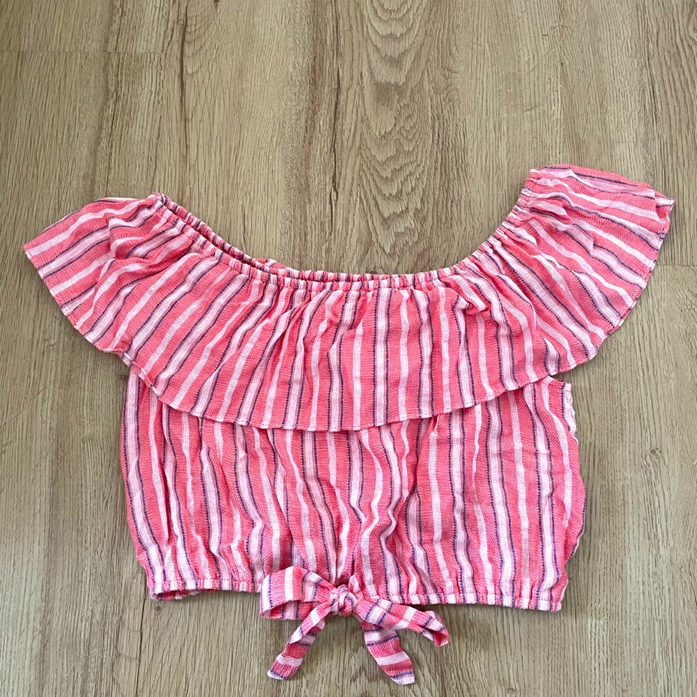 Off the shoulder crop top